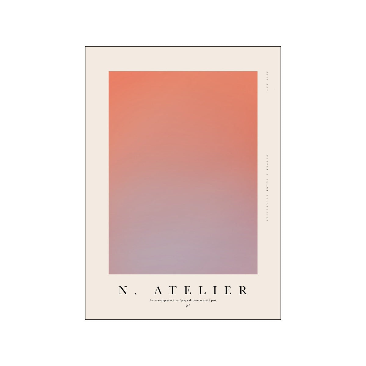 Poster & Frame Collection plakat, N. atelier 001 - A3 - Bahne